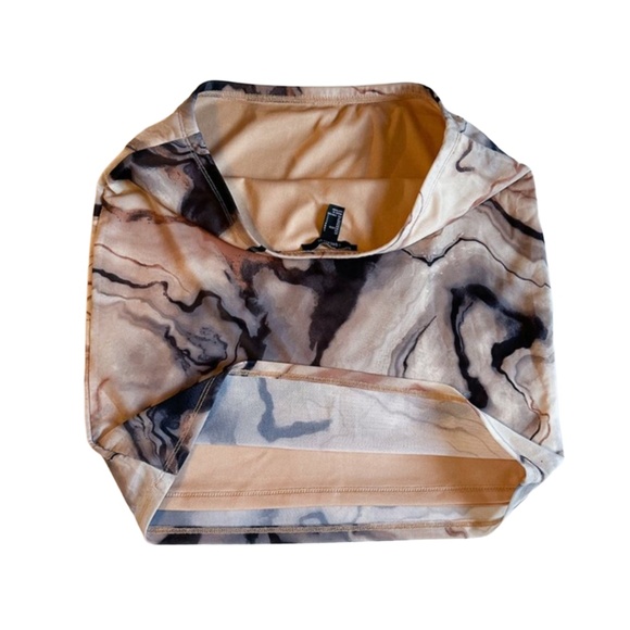 Forever 21 Marble Swirl Mini Skirt Size Large – Lined - Picture 3 of 4